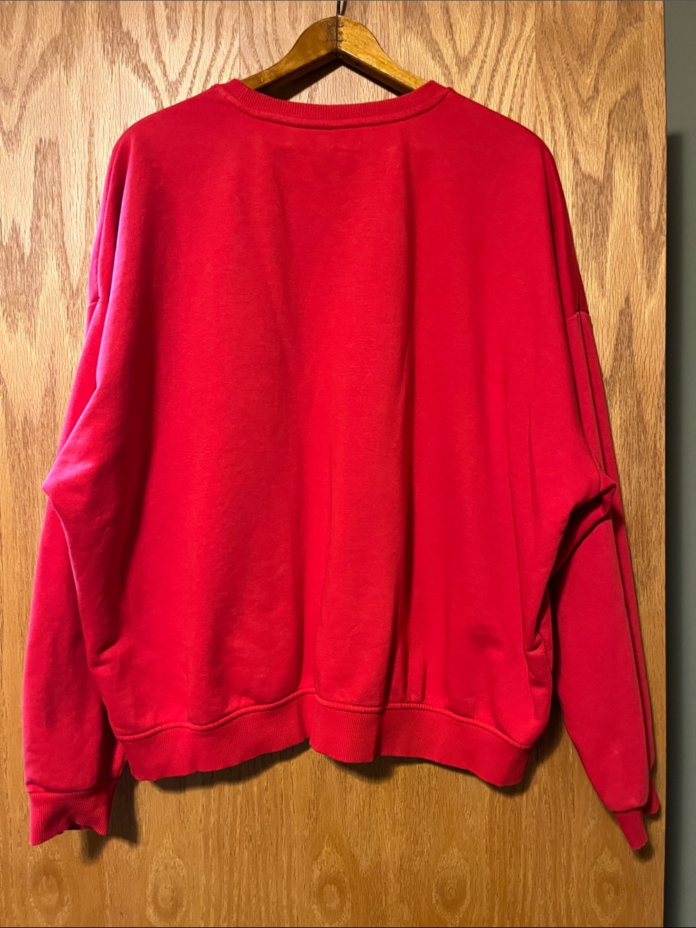 NFL Red Kansas City Chiefs Graphic Crewneck Sweatshirt with Yellow Lettering - Picture 11 of 13
